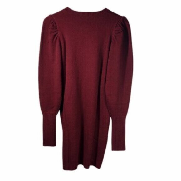 NWT WAYF | Women's Maroon Long Sleeve Sweater Dress Size XS - Picture 4 of 8